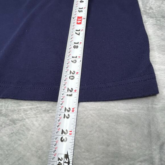 Lot 3 Long Sleeved Tops S Women Layering Turtleneck Blue Navy Gray Cotton Winter - Picture 10 of 11